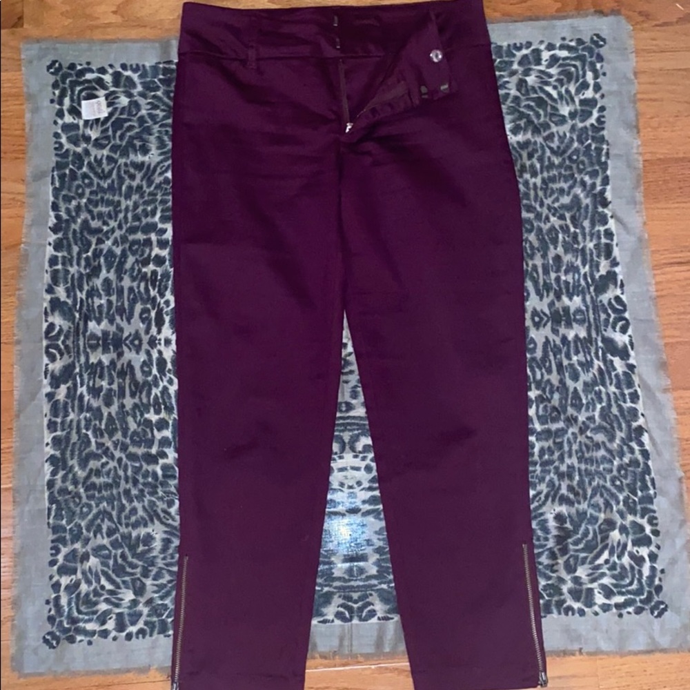 Purple/Magenta ankle pants